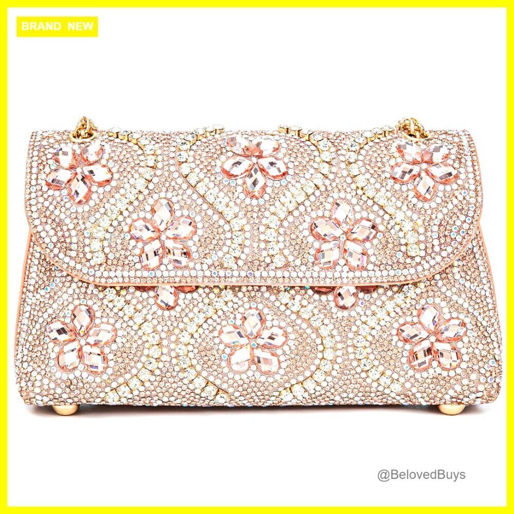 Rhinestone Evening Bag with Chain Strap, Shoulder Crossbody Clutch Purse